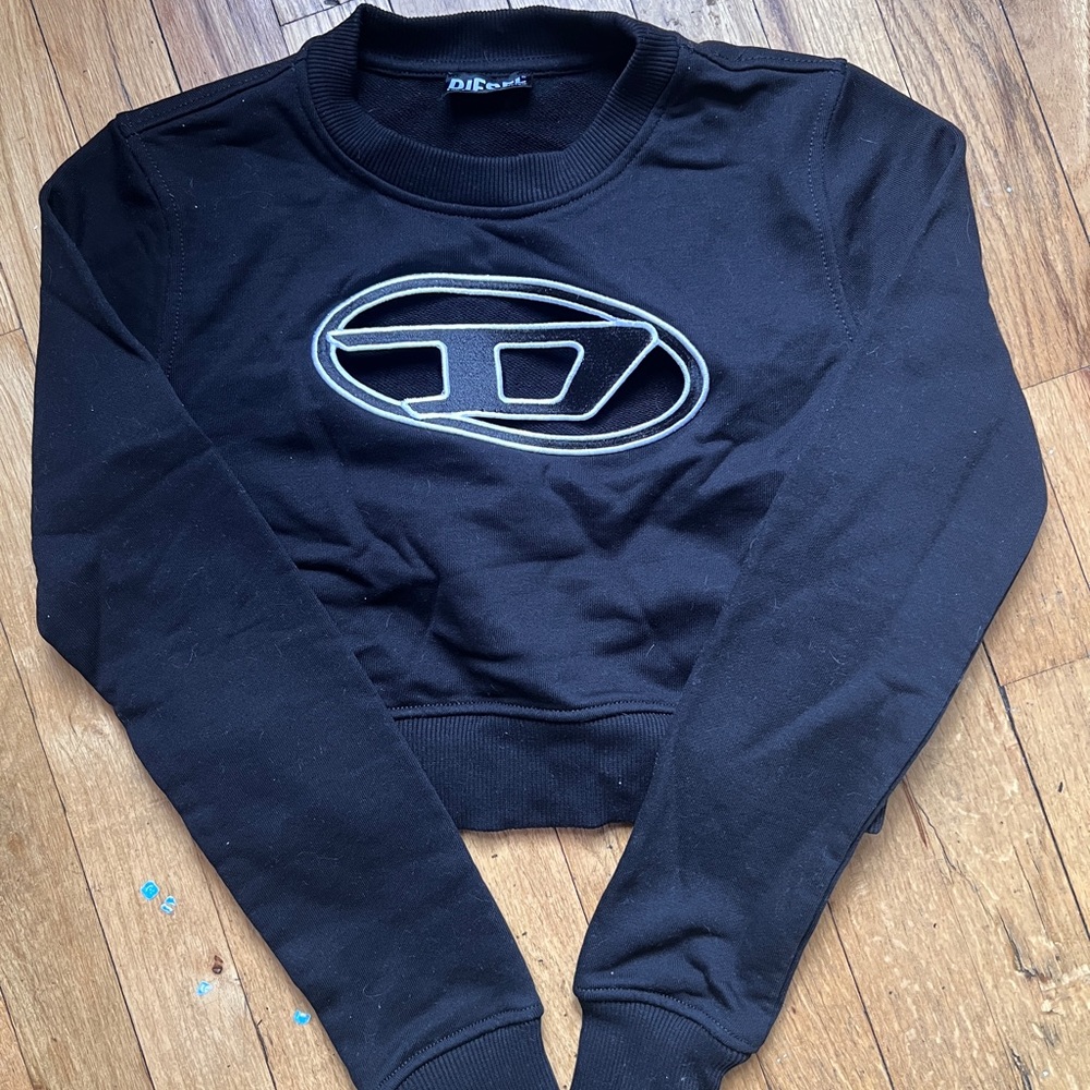 Diesel - Cut out logo cropped sweater